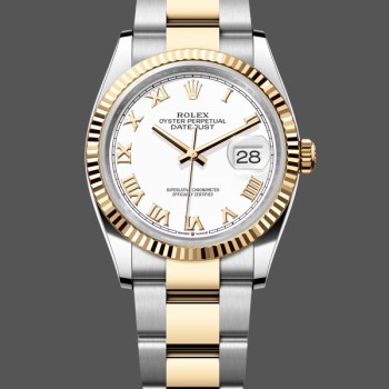 Replica Rolex Datejust 126233 White Roman Dial 36MM Unisex Replica Uhr
