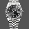 Replica Rolex Datejust 126234 Fluted Lünette Schwarzes Diamant Zifferblatt 36MM Unisex Replica Uhr Hochwertige Unisex Replica Uhr online kaufen