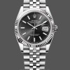 Replica Rolex Datejust 126234 Fluted Bezel Black Index Dial 36MM Unisex Replica Uhr Hochwertige Unisex Replica Uhr online kaufen