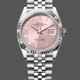 Replica Rolex Datejust 126234 Fluted Bezel Pink Roman Dial 36MM Unisex Replica Uhr