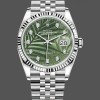 Replica Rolex Datejust 126234 Olive Green Palm Motif Dial 36MM Unisex Replica Uhr Hochwertige Unisex Replica Uhr online kaufen