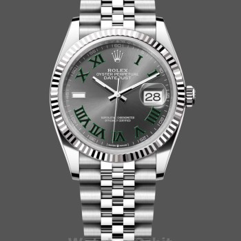Replica Rolex Datejust 126234 Slate Grey Wimbledon Zifferblatt 36MM Unisex Replica Uhr