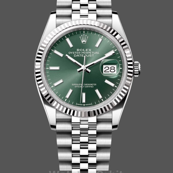 Replica Rolex Datejust 126234 Stainless Steel Mint Green Dial 36MM Unisex Replica Uhr Hochwertige Unisex Replica Uhr online kaufen