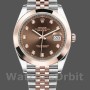 Replica Rolex Datejust 126301 Rose Gold Chocolate Brown Diamonds Dial 41MM Herren Replica Uhr