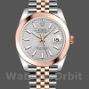 Replica Rolex Datejust 126301 Rose Gold Silver Fluted Motif Dial 41MM Herren Replica Uhr Hochwertige Herren Replica Uhr online kaufen