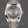 Replica Rolex Datejust 126301 Rose Gold Slate Grey Wimbledon Dial 41MM Herren Replica Uhr Hochwertige Herren Replica Uhr online kaufen
