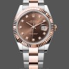 Replica Rolex Datejust 126331 0003 Chocolate Diamond Oyster 41mm Steel Uhren Zeitlose Eleganz