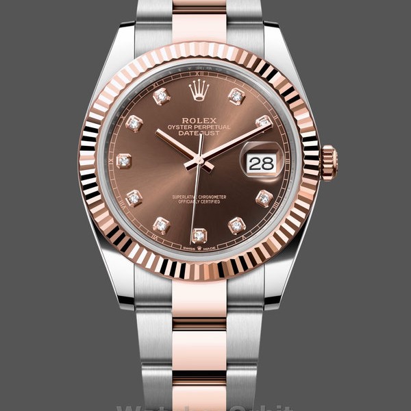 Replica Rolex Datejust 126331 0003 Chocolate Diamond Oyster 41mm Steel Uhren Zeitlose Eleganz