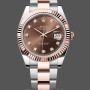 Replica Rolex Datejust 126331 0003 Chocolate Diamond Oyster 41mm Steel Uhren