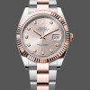 Replica Rolex Datejust 126331 0007 Sundust Diamond Oyster 41mm Stahl und Everose Gold Uhr Sportliches Design