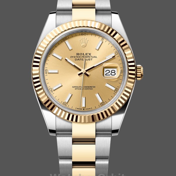 Replica Rolex Datejust 126333 0009 Champagner Index Oyster 41mm Two Tone Steel Moderne Ästhetik