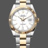 Replica Rolex Datejust 126333 0015 White Index Oyster 41mm Two Tone Steel Klassisches Design