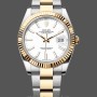 Replica Rolex Datejust 126333 0015 White Index Oyster 41mm Two Tone Steel