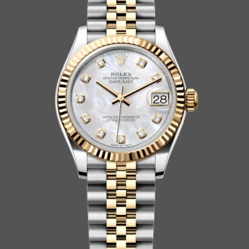 Replica Rolex Datejust 126333 0018 41mm White Mother of Pearl Diamond Dial Herrenuhr