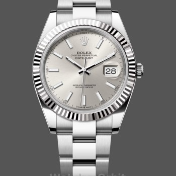 Replica Rolex Datejust 126334 0003 Fluted Bezel Silver Dial 41MM Herren Replica Uhr