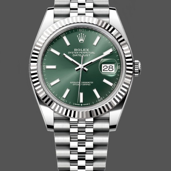 Replica Rolex Datejust 126334 0028 41 Oystersteel und Weißgold Herrenuhr Perfekte Replik