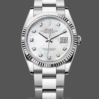 Replica Rolex Datejust 126334 Fluted Bezel White MOP Dial 41MM Herren Replica Uhr