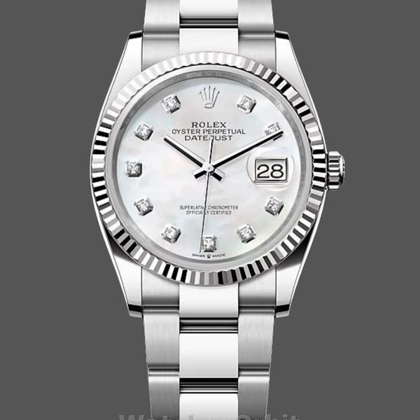 Replica Rolex Datejust 126334 Fluted Bezel White MOP Dial 41MM Herren Replica Uhr Hochwertige Herren Replica Uhr online kaufen