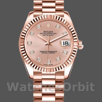 Replica Rolex Datejust 178275 Rose Gold Pink Diamond Dial 31mm Lady Replica Uhr