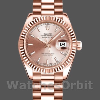 Replica Rolex Datejust 178275 Rose Gold Pink Index Dial 31mm Lady Replica Uhr