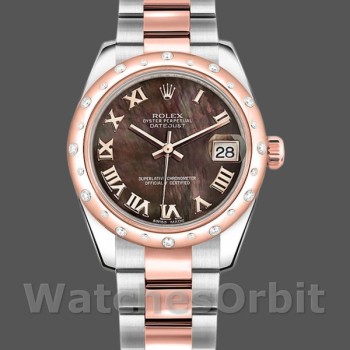 Replica Rolex Datejust 178341 Black Mother of Pearl Dial 31MM Lady Replica Uhr