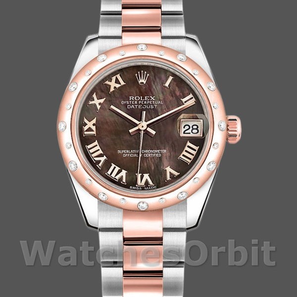 Replica Rolex Datejust 178341 Black Mother of Pearl Dial 31MM Lady Replica Uhr Exklusive Damen Replica Uhr kaufen