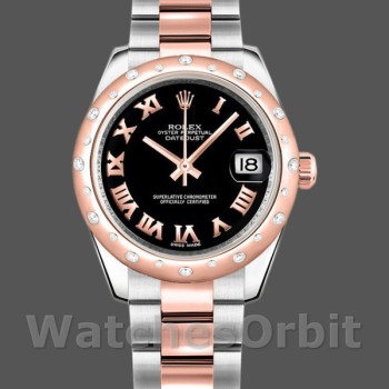 Replica Rolex Datejust 178341 Black Roman Numerals Dial 31MM Lady Replica Uhr
