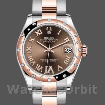 Replica Rolex Datejust 178341 Chocolate Brown Roman Numeral Dial 31MM Lady Replica Uhr