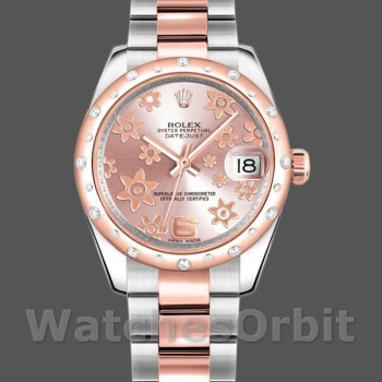 Replica Rolex Datejust 178341 Everose Gold Pink Floral Dial 31MM Lady Replica Uhr