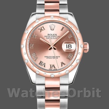 Replica Rolex Datejust 178341 Pink Roman Numeral Dial 31MM Lady Replica Uhr