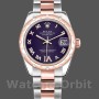 Replica Rolex Datejust 178341 Purple Roman Numeral Dial 31MM Lady Replica Uhr