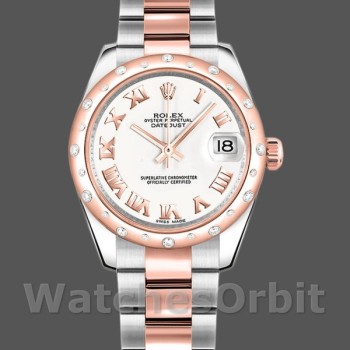 Replica Rolex Datejust 178341 Weißes römisches Zifferblatt 31MM Lady Replica Uhr