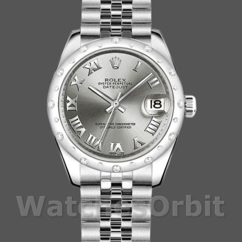 Replica Rolex Datejust 178344 Rhodium Grey Dial Jubilee Bracelet 31MM Lady Replica Uhr