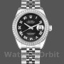 Replica Rolex Datejust 178384 Edelstahl Black Sunburst Zifferblatt 31MM Lady Replica Uhr