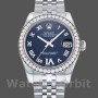 Replica Rolex Datejust 178384 Edelstahl Blaues Diamant-Zifferblatt 31MM Lady Replica Uhr