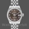 Replica Rolex Datejust 178384 Edelstahl Braun Diamanten Zifferblatt 31MM Lady Replica Uhr Exklusive Damen Replica Uhr kaufen