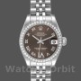 Replica Rolex Datejust 178384 Edelstahl Braun Diamanten Zifferblatt 31MM Lady Replica Uhr