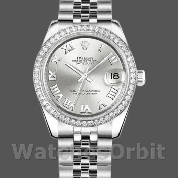 Replica Rolex Datejust 178384 Edelstahl Silber Römisches Zifferblatt 31MM Lady Replica Uhr