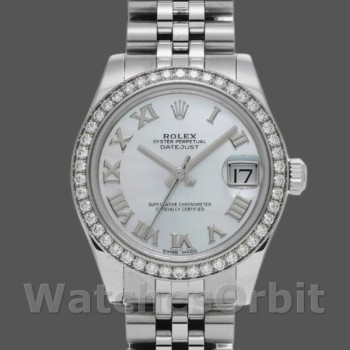 Replica Rolex Datejust 178384 White Mother of pearl Dial 31MM Lady Replica Uhr