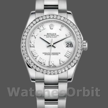 Replica Rolex Datejust 178384 Weißes römisches Zifferblatt 31MM Lady Replica Uhr