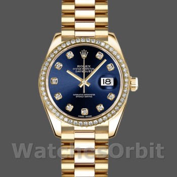 Replica Rolex Datejust 179138 Blue Diamond Dial 26MM Lady Replica Uhr