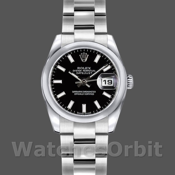 Replica Rolex Datejust 179160 Domed Bezel Black Index Dial 26MM Lady Replica Uhr Exklusive Damen Replica Uhr kaufen