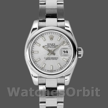 Replica Rolex Datejust 179160 Domed Bezel Silver Index Dial 26MM Lady Replica Uhr