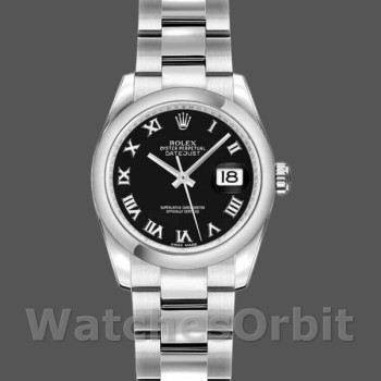 Replica Rolex Datejust 179160 Oyster Bracelet Black Roman Dial 26MM Lady Replica Uhr