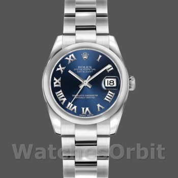 Replica Rolex Datejust 179160 Oyster Bracelet Blue Roman Dial 26MM Lady Replica Uhr