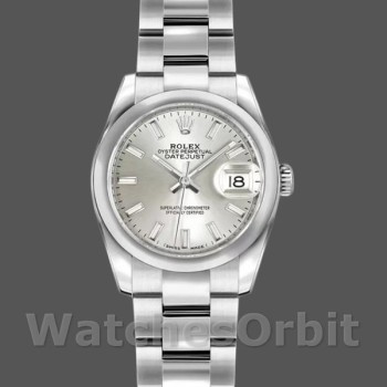 Replica Rolex Datejust 179160 Silber Index Zifferblatt Domed Lünette 26MM Lady Replica Uhr