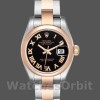 Replica Rolex Datejust 179161 Edelstahl und Everose Gold Schwarzes Römisches Zifferblatt 26MM Lady Replica Uhr Exklusive Damen Replica Uhr kaufen