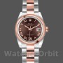 Replica Rolex Datejust 179161 Edelstahl und Everose Gold Chocolate Brown Dial 26MM Lady Replica Uhr