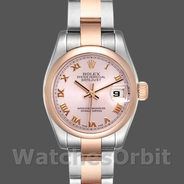 Replica Rolex Datejust 179161 Edelstahl und Everose Gold Pink Roman Dial 26MM Lady Replica Uhr Exklusive Damen Replica Uhr kaufen