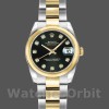 Replica Rolex Datejust 179163 Black Diamond Dial Domed Dezel 26MM Lady Replica Uhr Exklusive Damen Replica Uhr kaufen